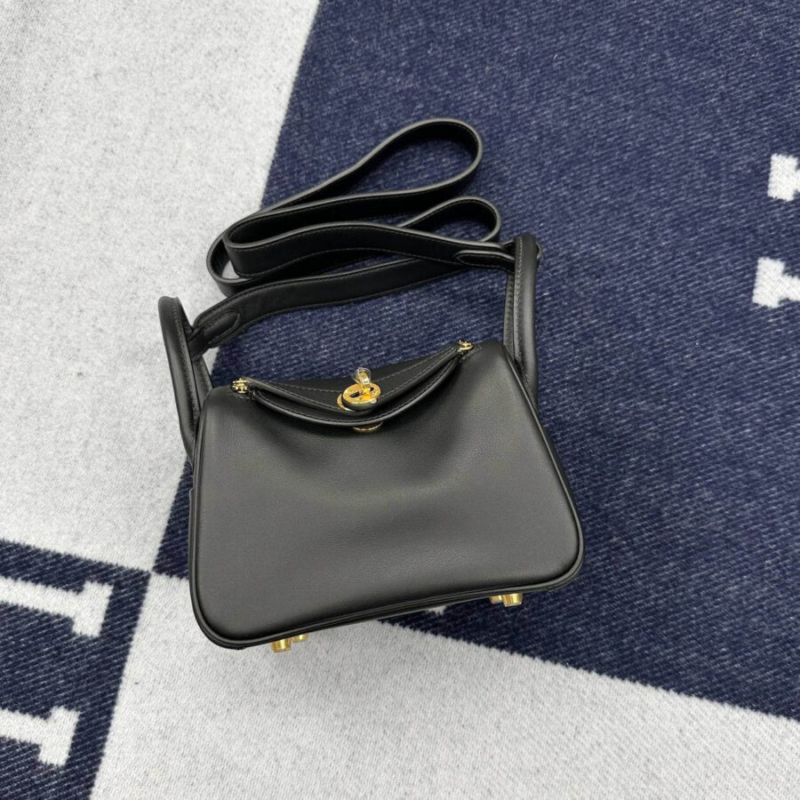 Luxury Hermes Lindy mini bag black | Studio Nafay