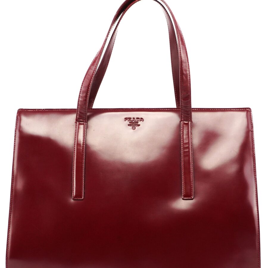 Burgundy Spazzolato Clutch Tote Bag | Studio Nafay