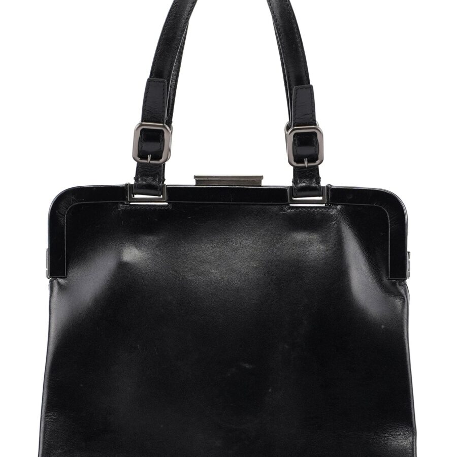 Black Calfskin Clutch Tote Bag | Studio Nafay