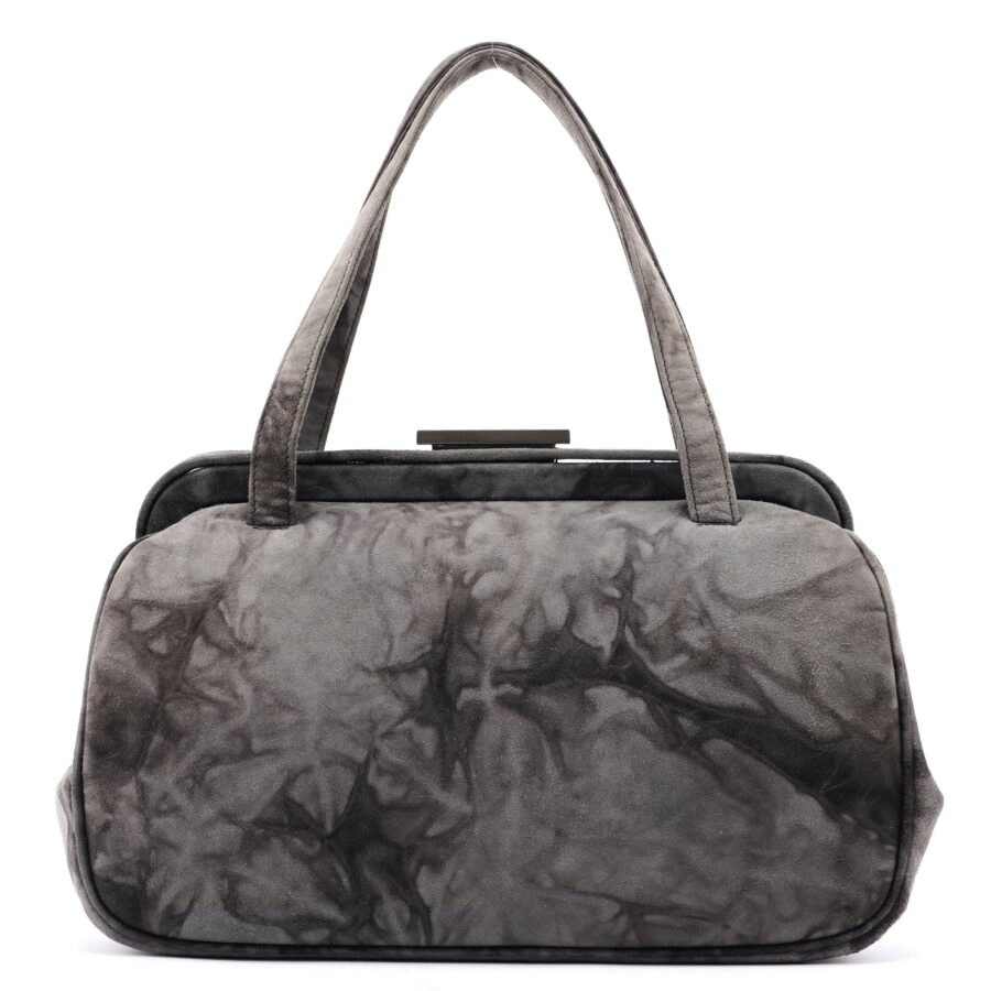 Grey Tie Dye Clutch Top Handle Bag | Studio Nafay