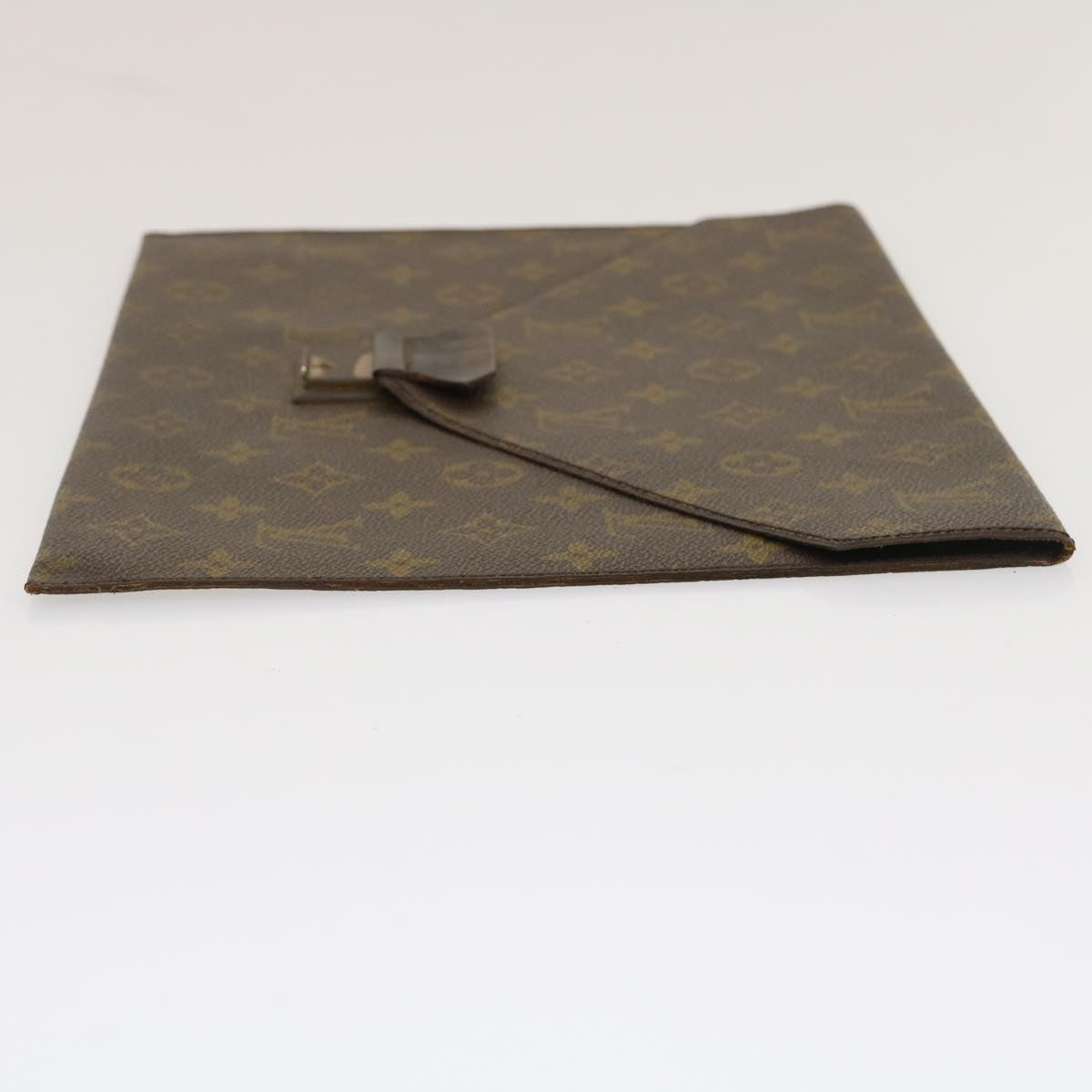 LOUIS VUITTON Monogram Posh plate Briefcase LV Auth rd2080