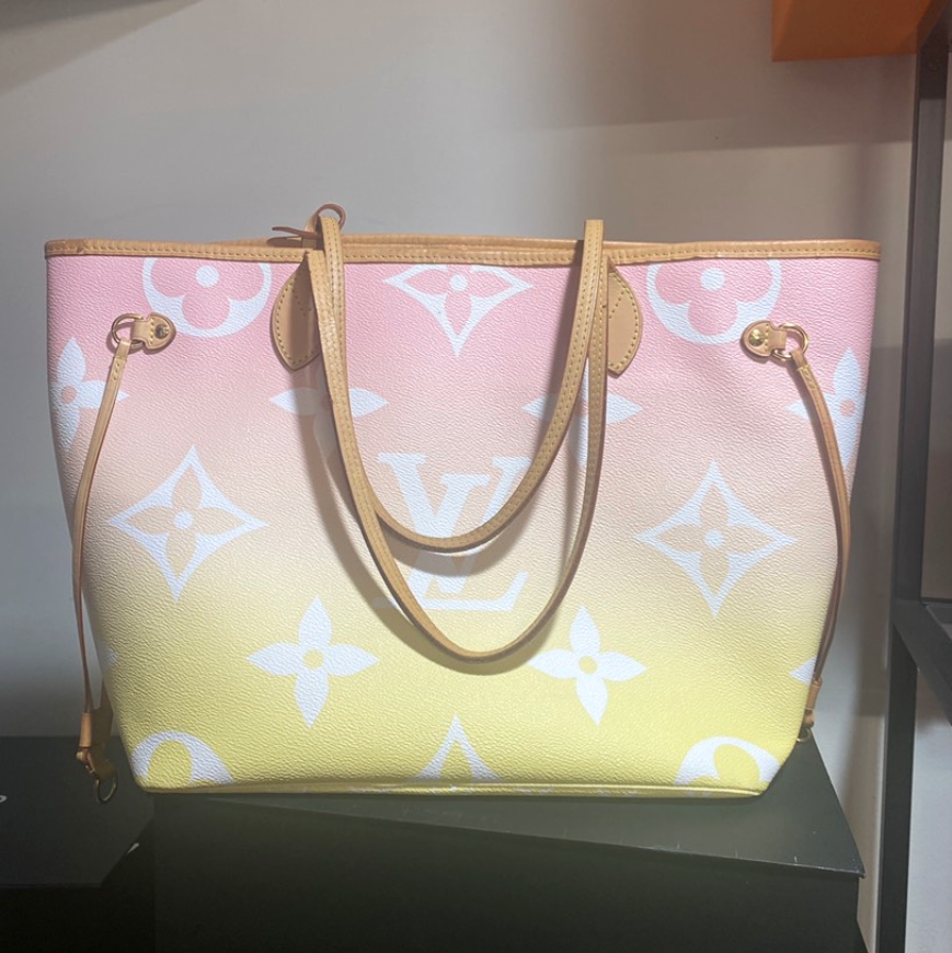 Louis Vuitton Monogram Giant By The Pool Neverfull MM Light Pink | Studio Nafay