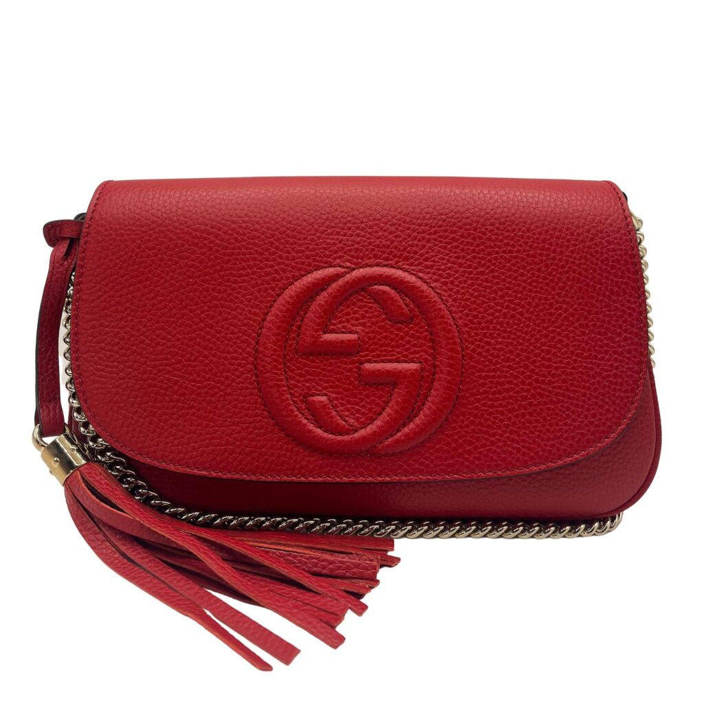 Gucci GG Soho Flap Red Leather - Product Image 2