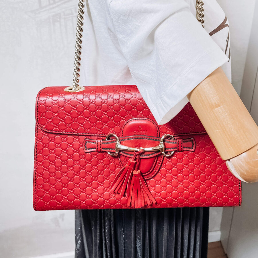 Micro Guccissima Red Leather | Studio Nafay