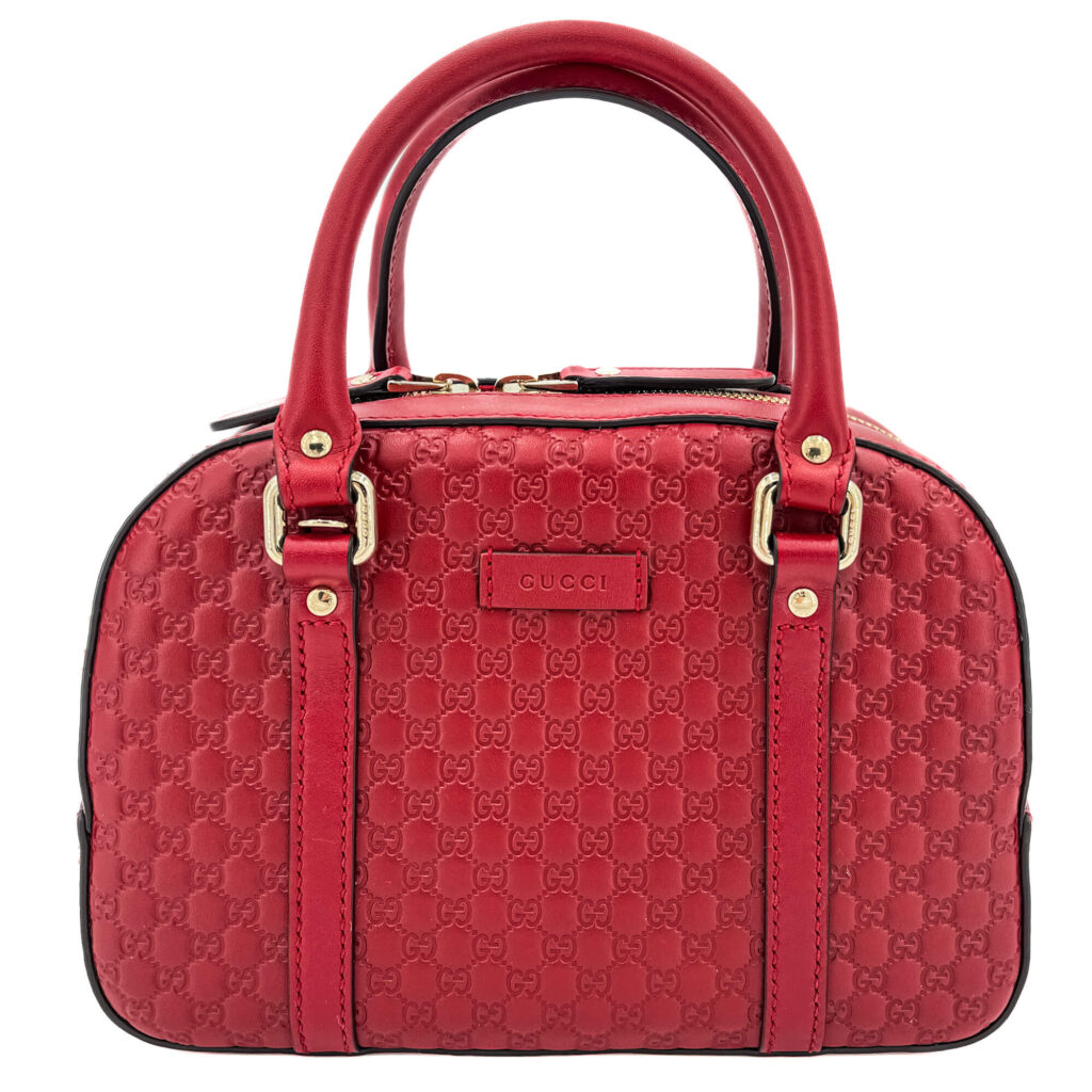 Mini Trunk Guccissima Leather Red - Product Image 2