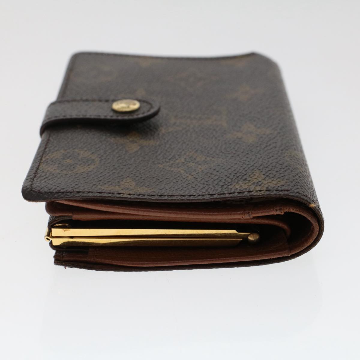 LOUIS VUITTON Monogram Porte Monnaie Billets Viennois Wallet Auth tb807