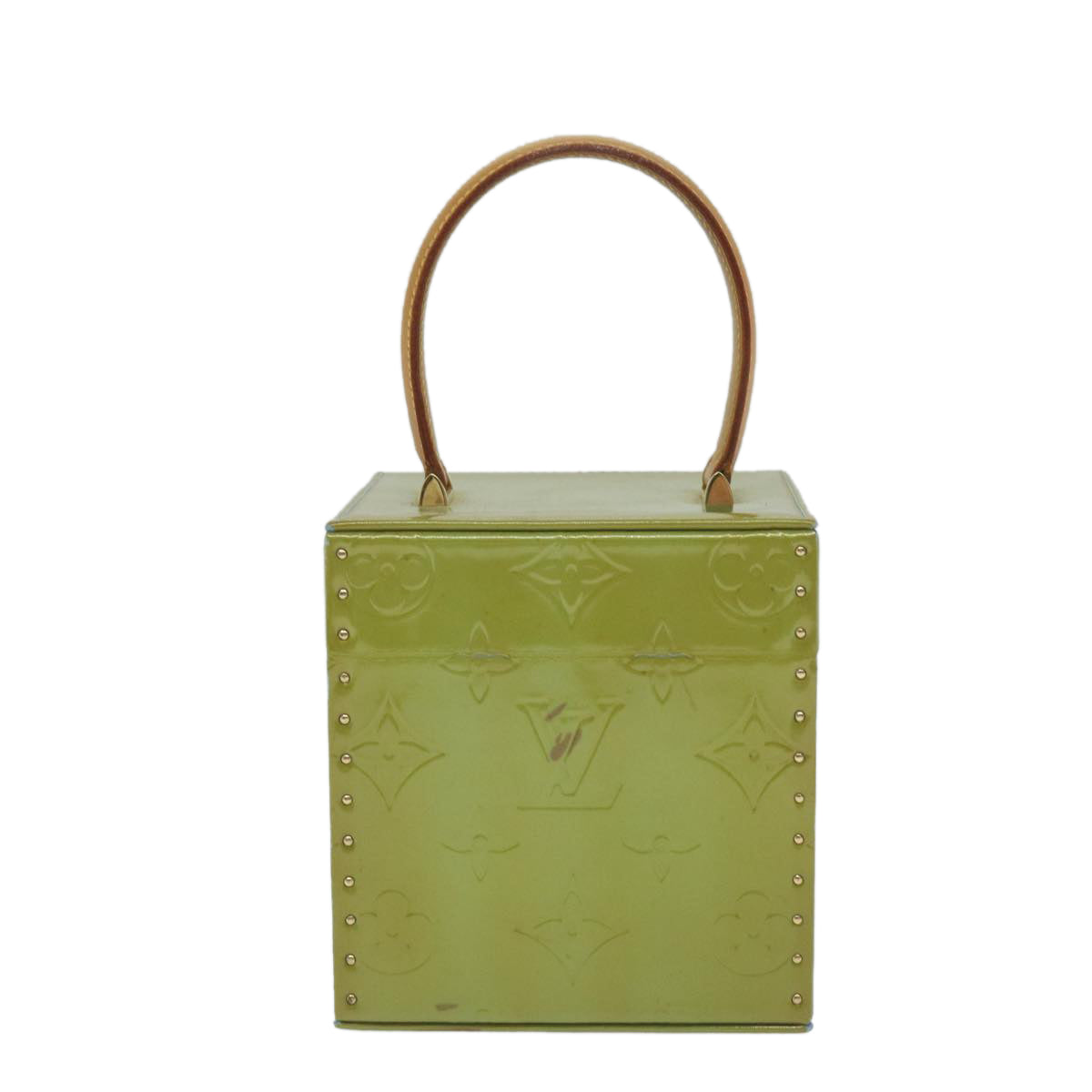 LOUIS VUITTON Monogram Vernis Bleecker Pouch Baby Blue LV Auth tb940