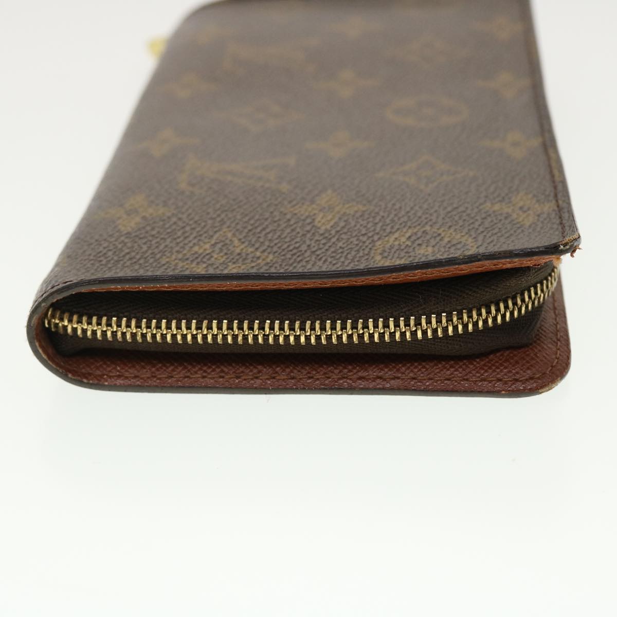 LOUIS VUITTON Monogram Porte Monnaie Zip Long Wallet LV Auth th3516