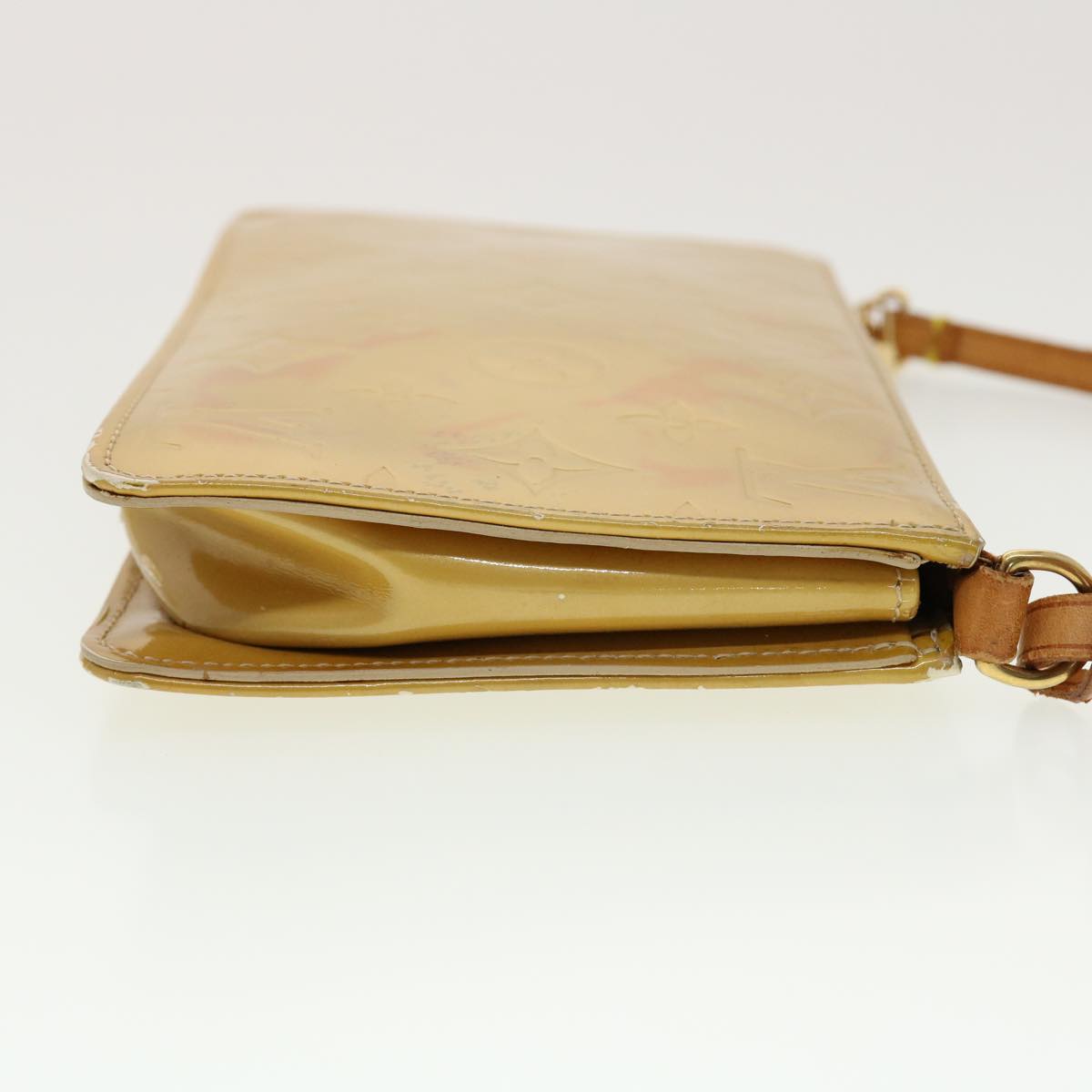 LOUIS VUITTON Monogram Vernis Lexington Accessory Pouch Beige Auth th3573