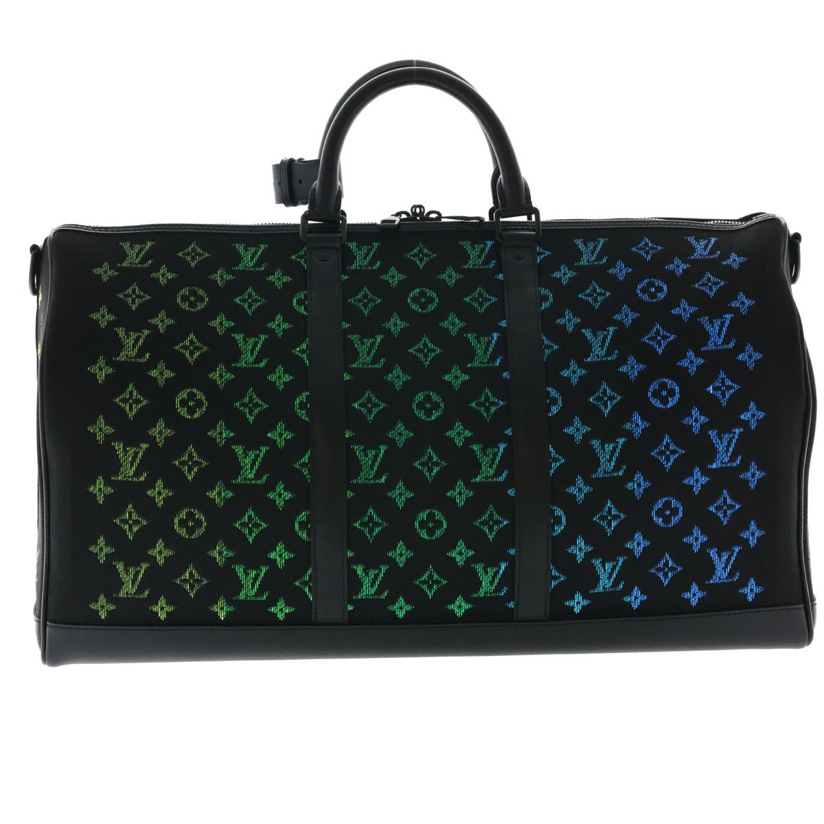 LOUIS VUITTON Monogram Light Up Keepall Bandouliere 50 Boston Auth 32711A