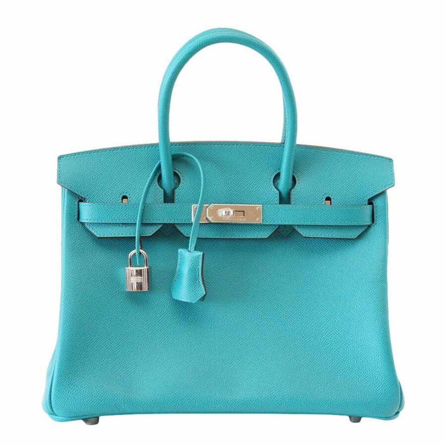 HermesBirkin 30 Blue Paon Bag | Studio Nafay