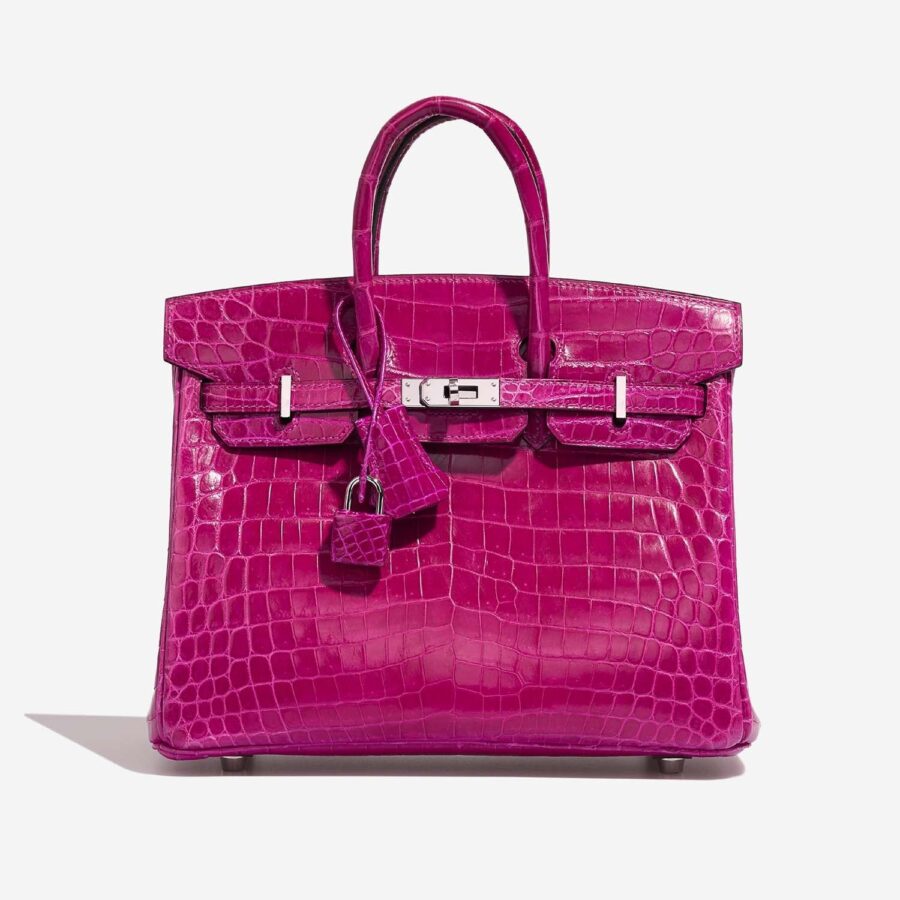 Birkin 25 Niloticus Crocodile Rose Pourpre | Studio Nafay