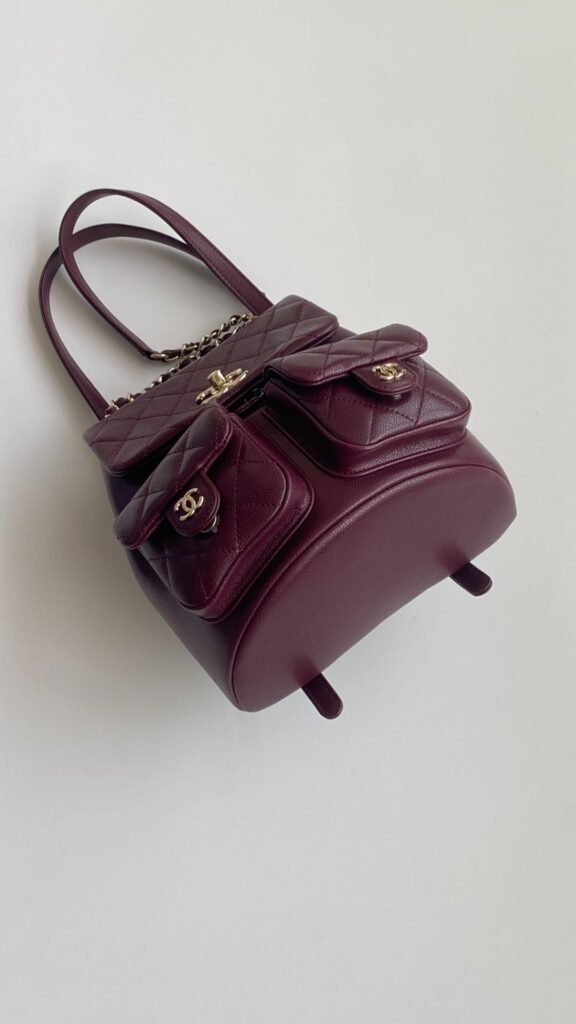 Chanel 25 Backpack Wine Red Grain Embossed Calfskin - Product Image 2