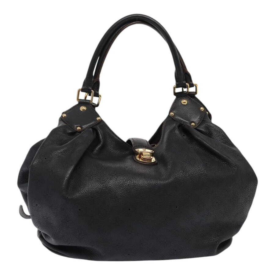LOUIS VUITTON Monogram Mahina XL Hand Bag Black LV Auth yk14421 | Studio Nafay