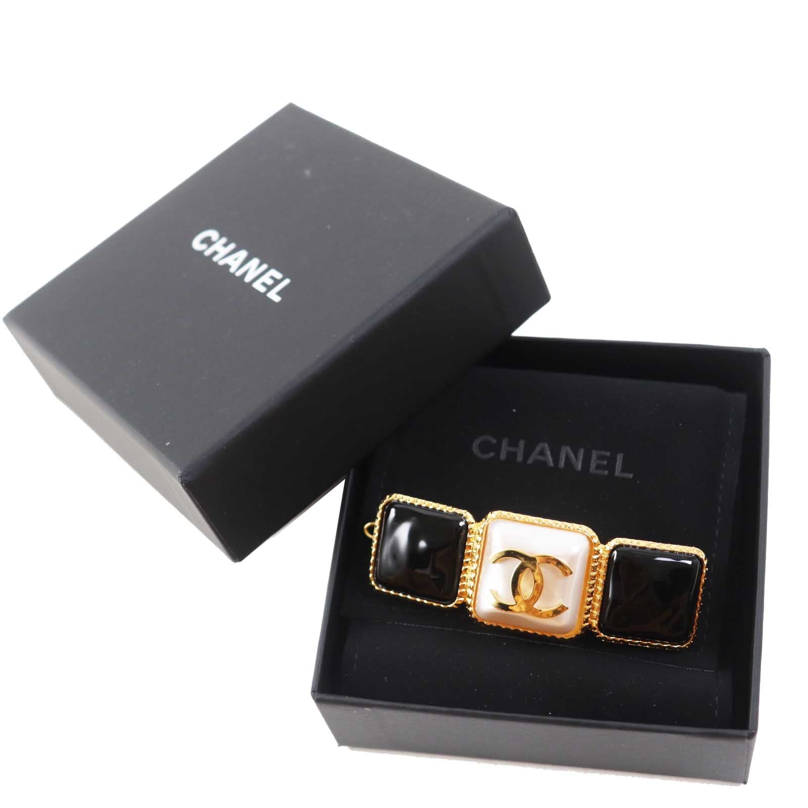 Chanel COCO Mark Hair Accessories Black Gold Classic Flap Tote
