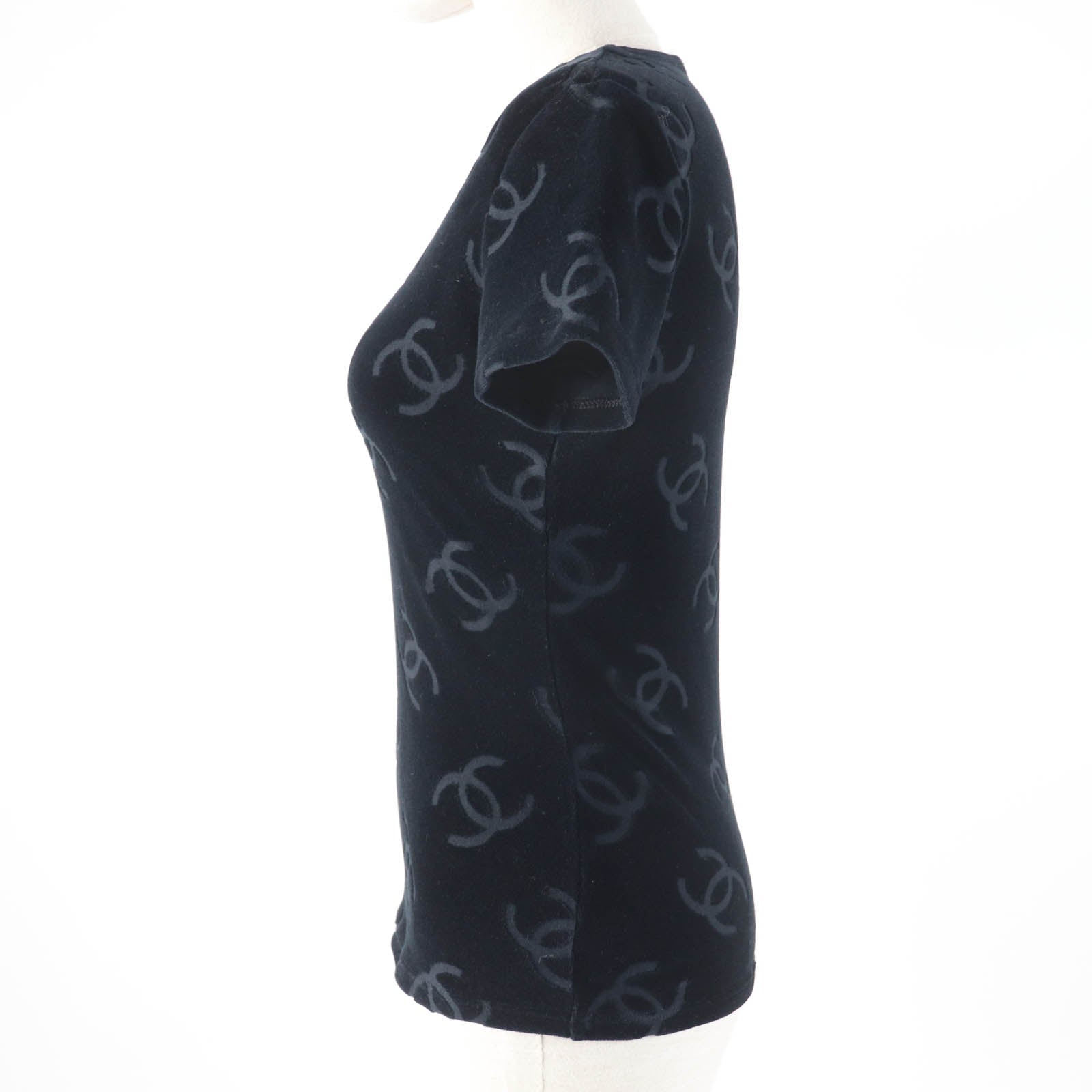 Chanel COCO Mark Velour Short Sleeve Top Classic Flap Tote