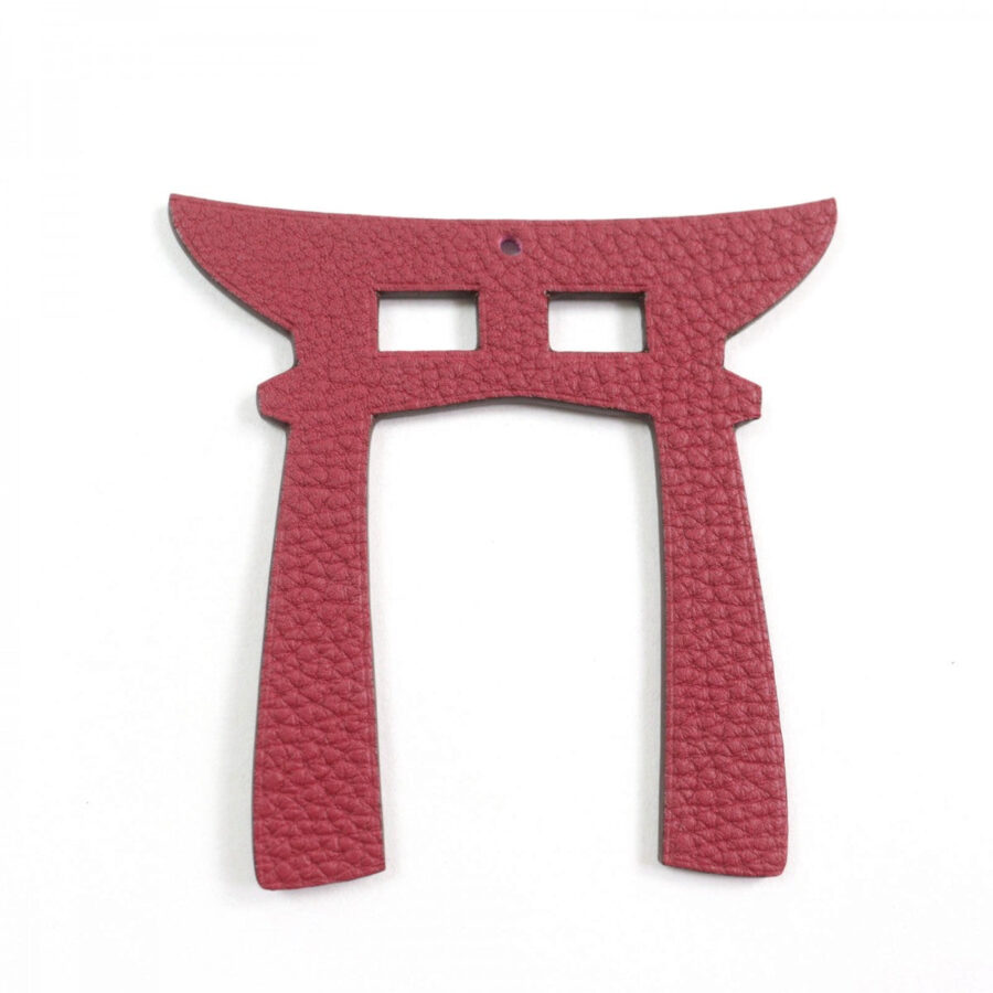 HERMES Bag charm Epsom Togo Red Petit H Women | Studio Nafay