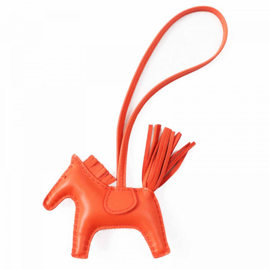 HERMES Bag charm Anyo Miro Orange Rodeo Charm PM Women | Studio Nafay