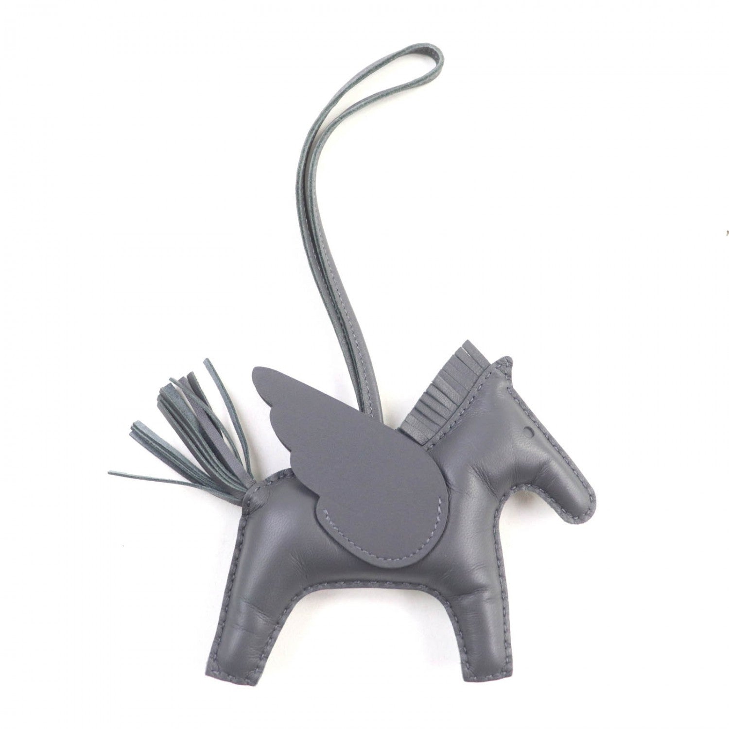 HERMES Bag charm Anyo Miro gray Rodeo Charm Pegasus MM