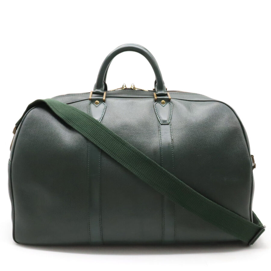 LOUIS VUITTON Kendall PM Boston Bag in Taiga Green | Studio Nafay