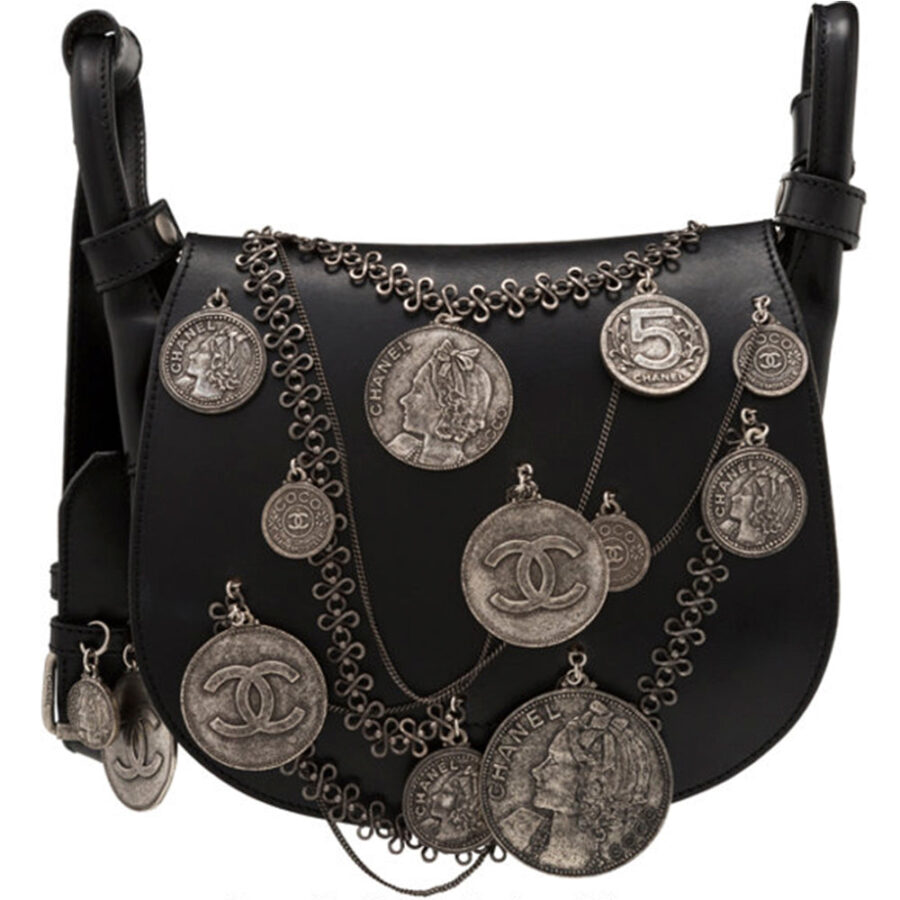Chanel Black Coin Medallion Saddle | Studio Nafay