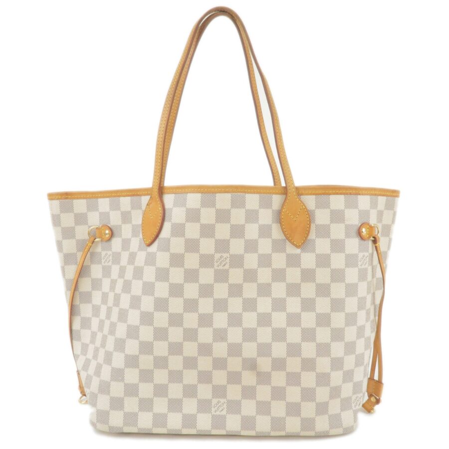Louis Vuitton Damier Azur Neverfull MM Tote Bag Hand Bag | Studio Nafay