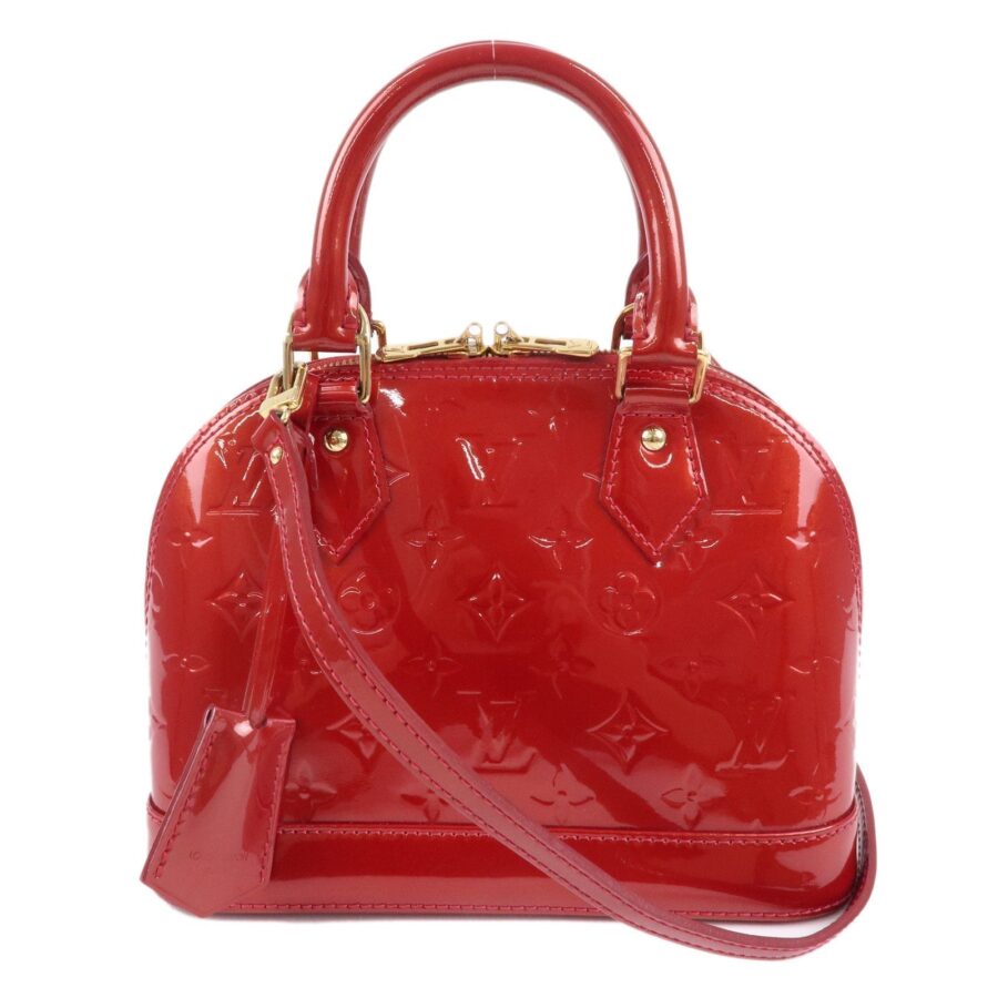 Louis Vuitton Monogram Vernis Alma BB 2Way Bag Red | Studio Nafay