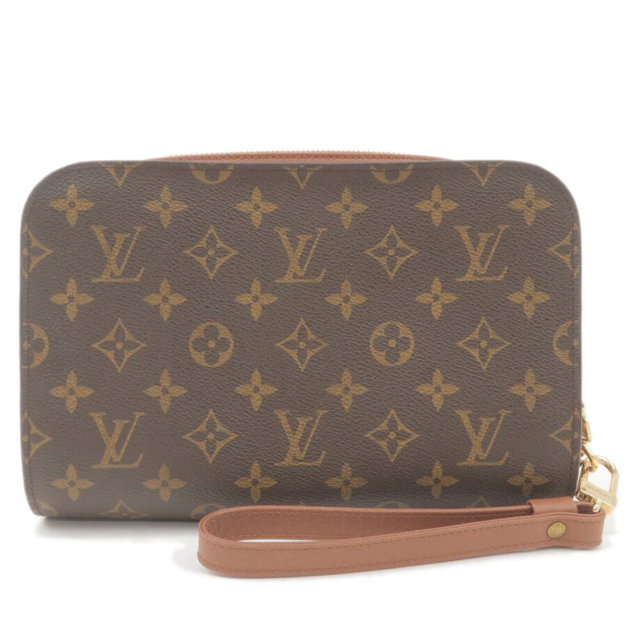 Louis Vuitton Monogram Orsay Clutch Bag Pouch Brown | Studio Nafay