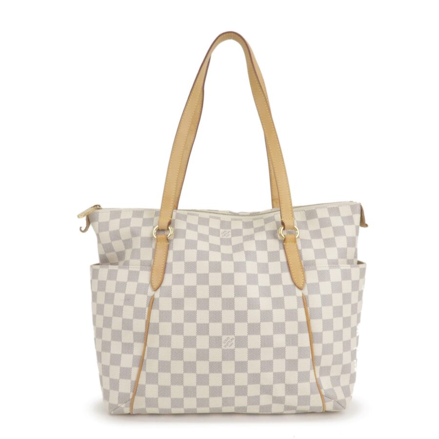 Louis Vuitton Damier Azur Totally MM Tote Shoulder Bag | Studio Nafay