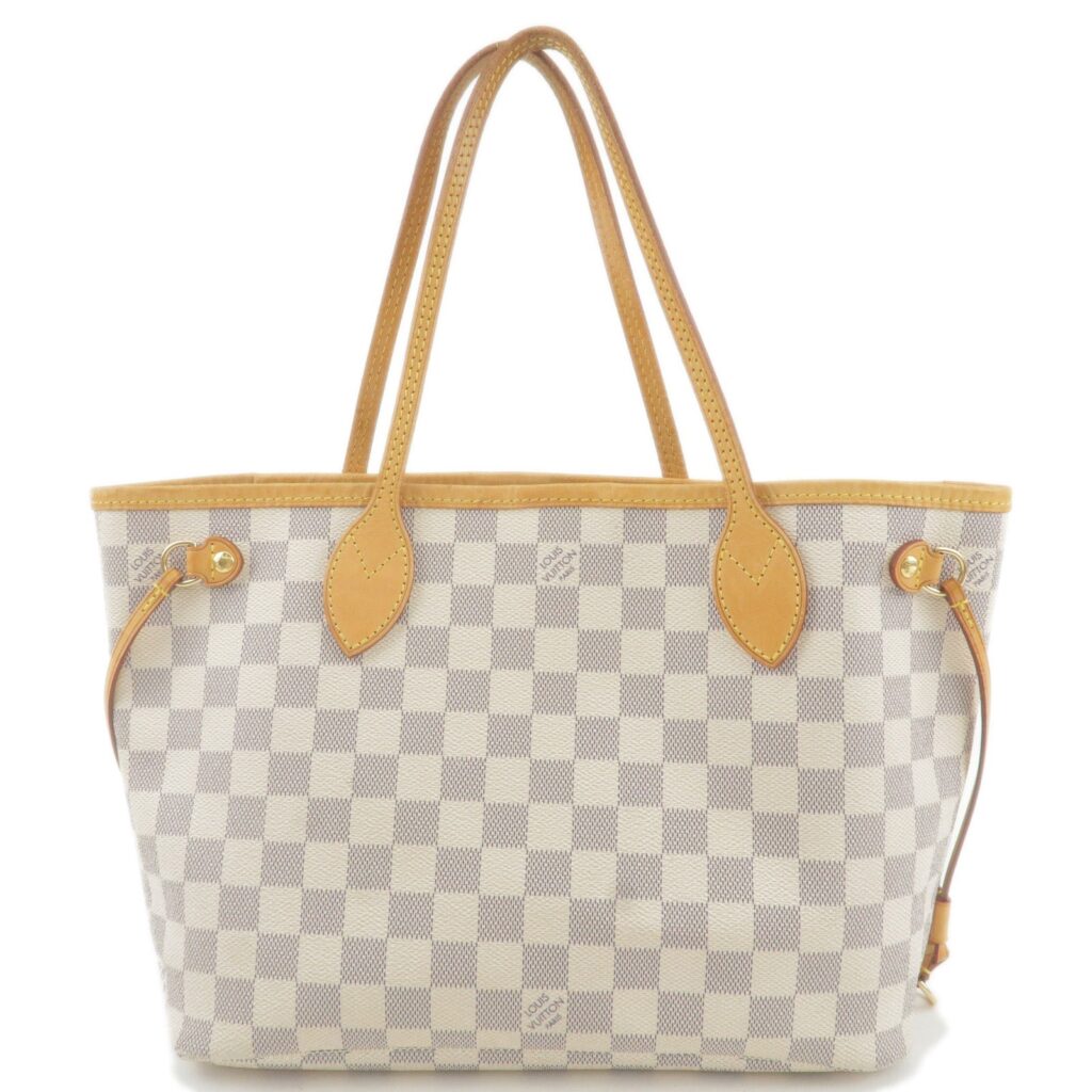 Louis Vuitton Damier Azur Neverfull PM Tote Bag Hand Bag | Studio Nafay