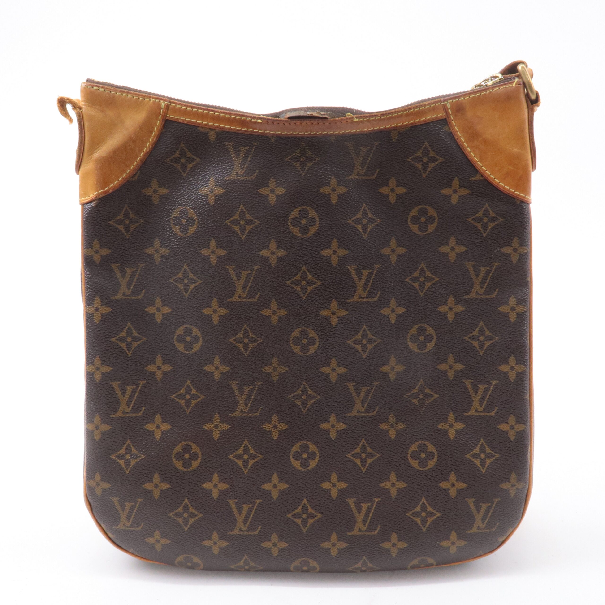 Louis Vuitton Monogram Odeon MM Shoulder Bag Brown