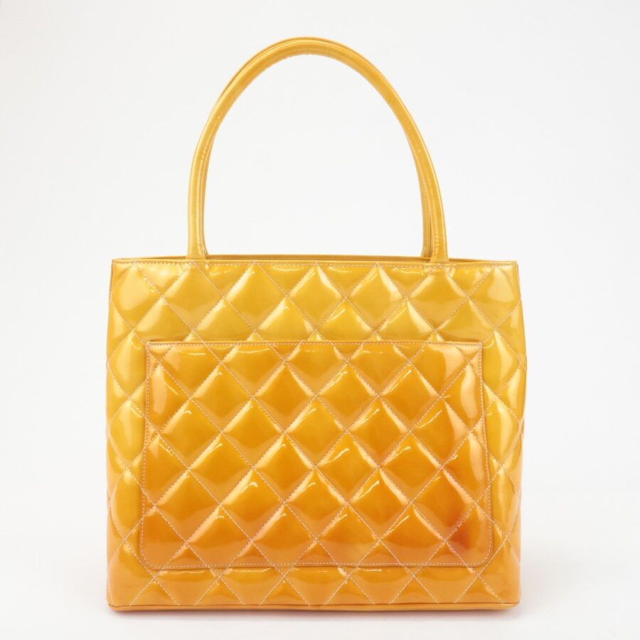 Chanel Leather Yellow Tote Bag | Studio Nafay