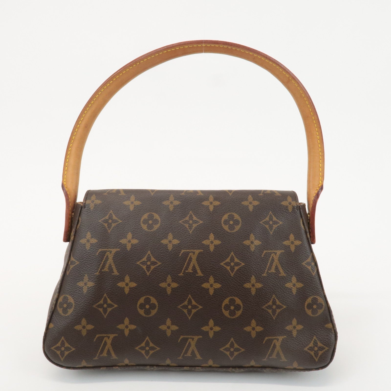 Louis Vuitton Monogram Mini Looping Shoulder Bag Brown