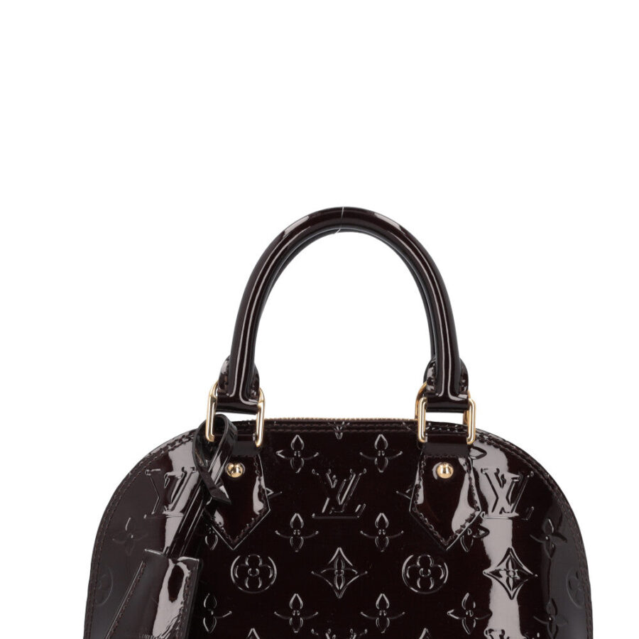 LV Alma BB Crossbody Bag Vernis Amarante | Studio Nafay