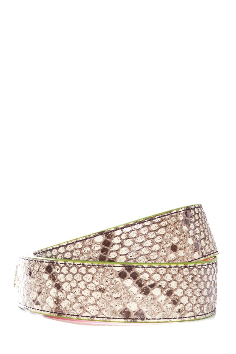 Fendi Red & Snake Skin Strap