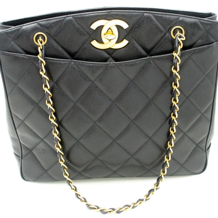 Chanel Large Leather Black Shoulder Bag 2 | Studio Nafay