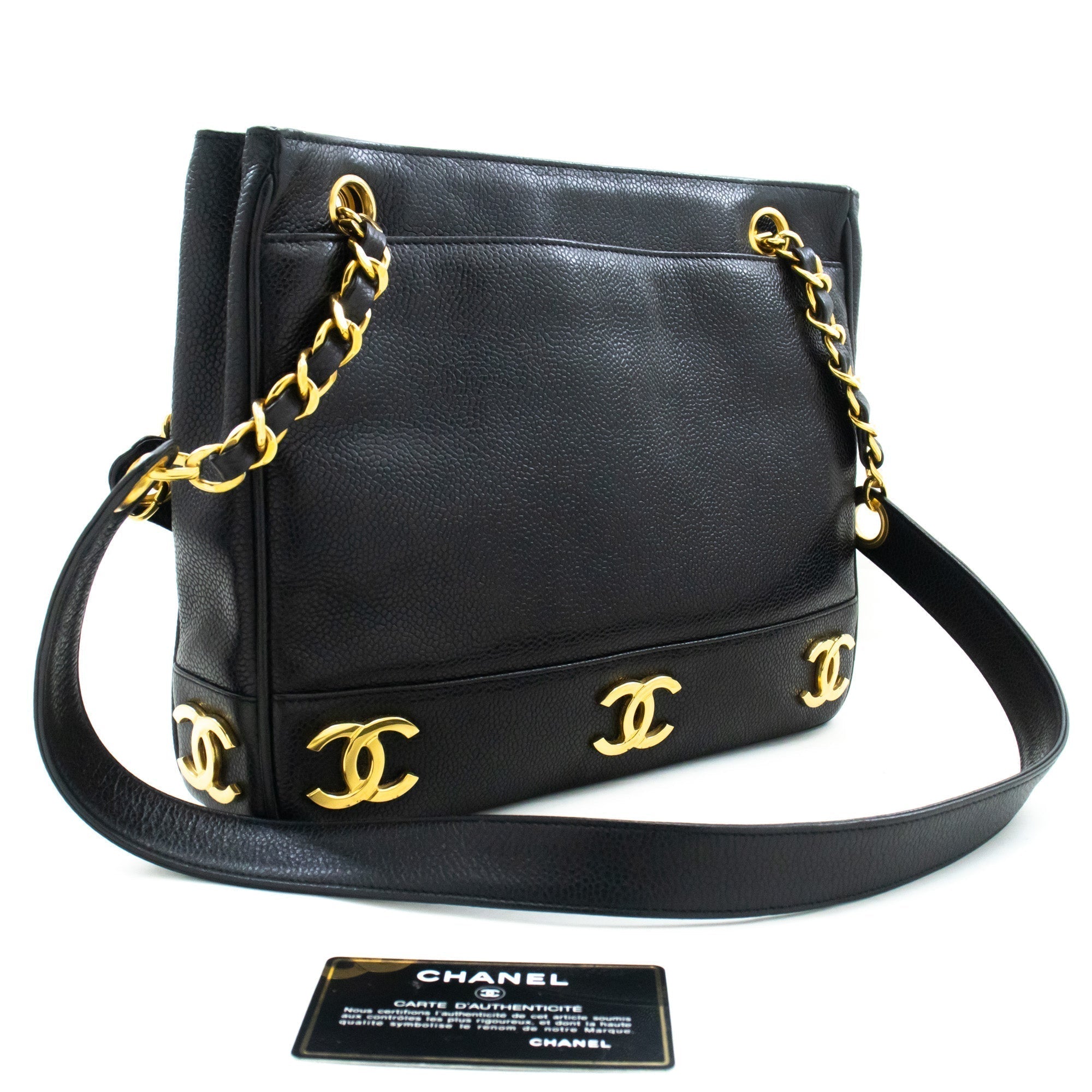 Chanel Leather Black Shoulder Bag 5