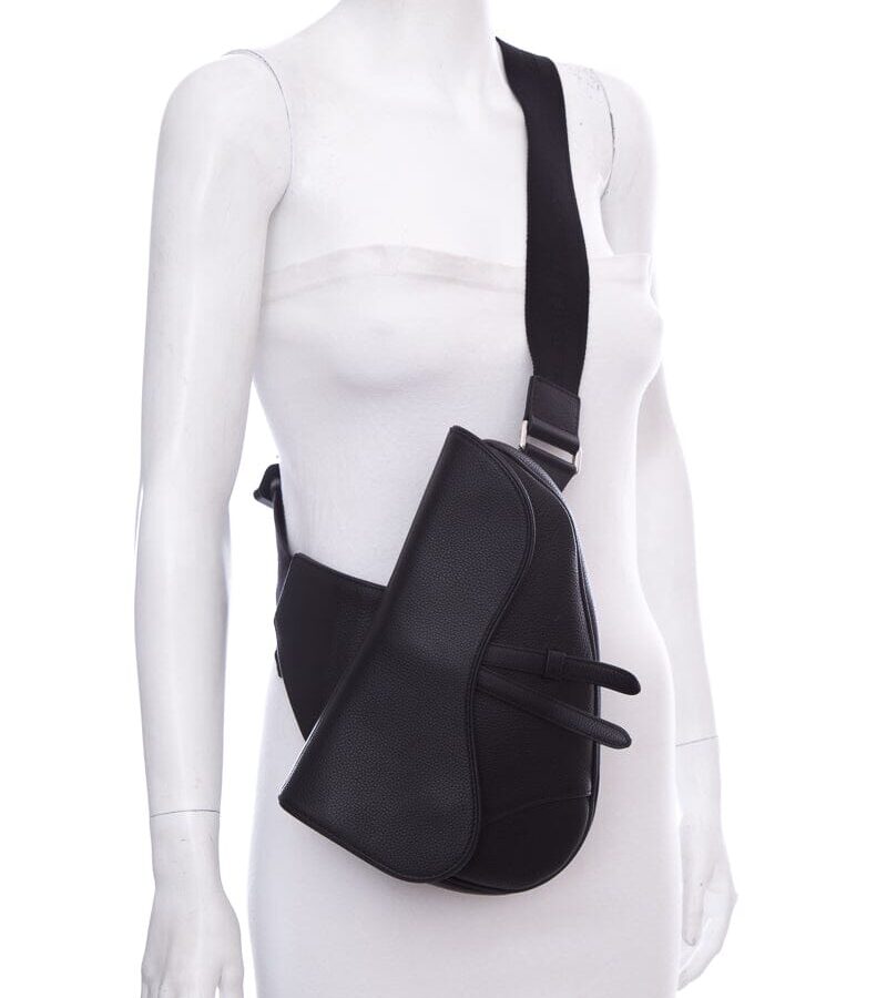 Dior Black Saddle Bag | Studio Nafay