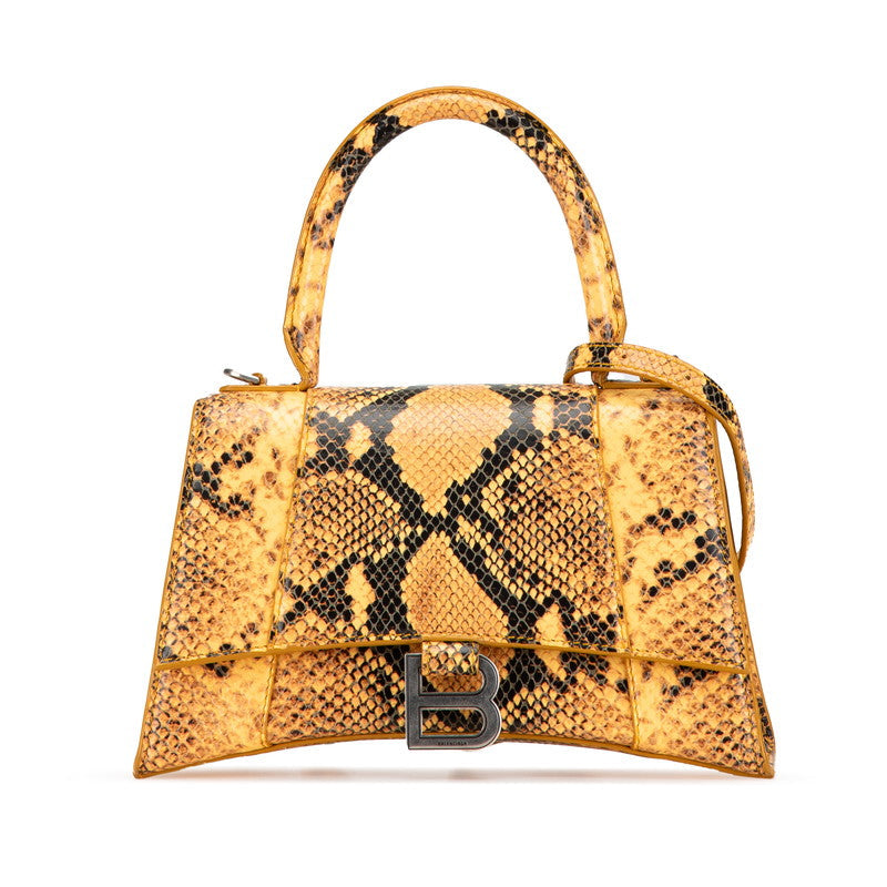 Balenciaga Hourglass Python Embossed 2WAY Bag | Studio Nafay