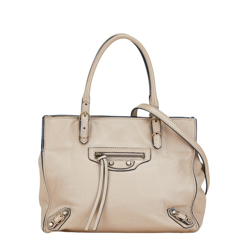 Balenciaga Mini Paper Leather Handbag 2WAY | Studio Nafay