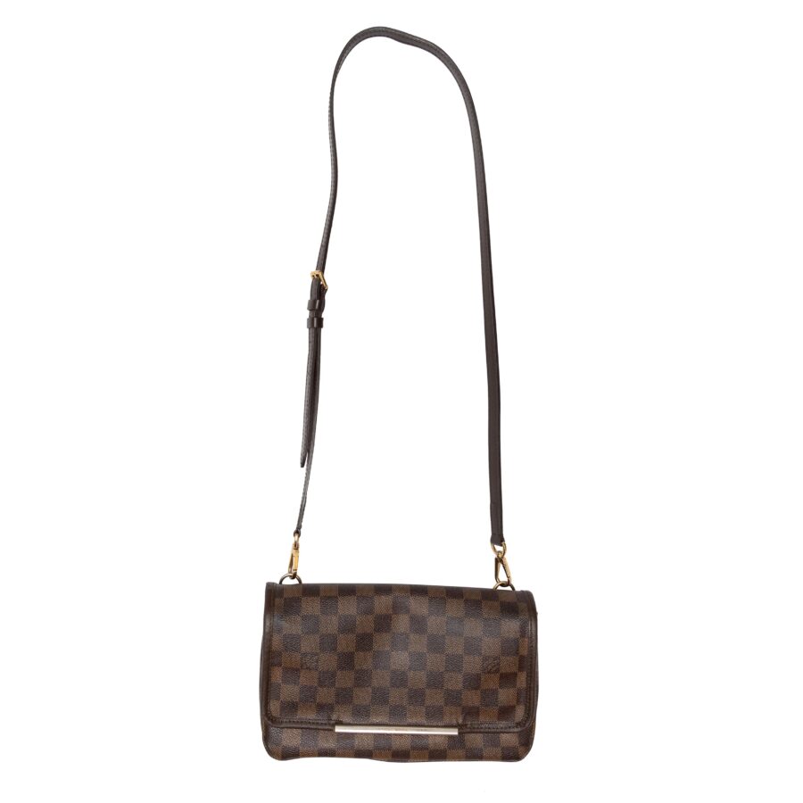 Brown Louis Vuitton Damier Ebene Hoxton PM Crossbody Bag | Studio Nafay