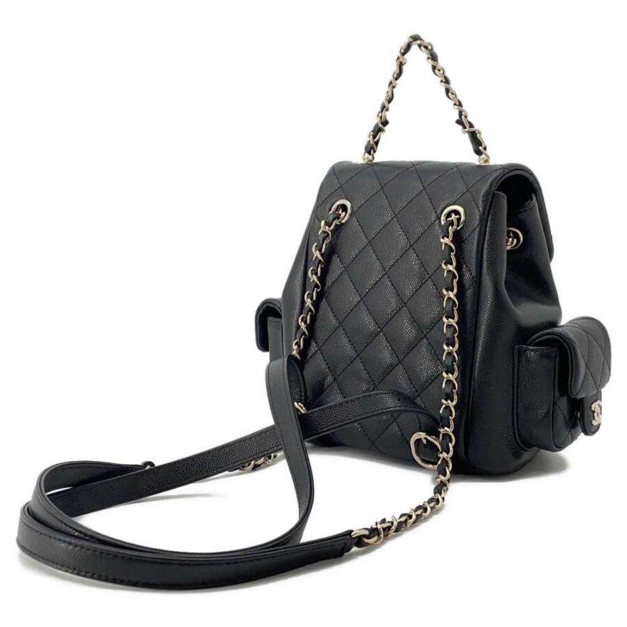 CHANEL Matelasse Backpack BlackAS4399 Caviar Leather Size Small | Studio Nafay