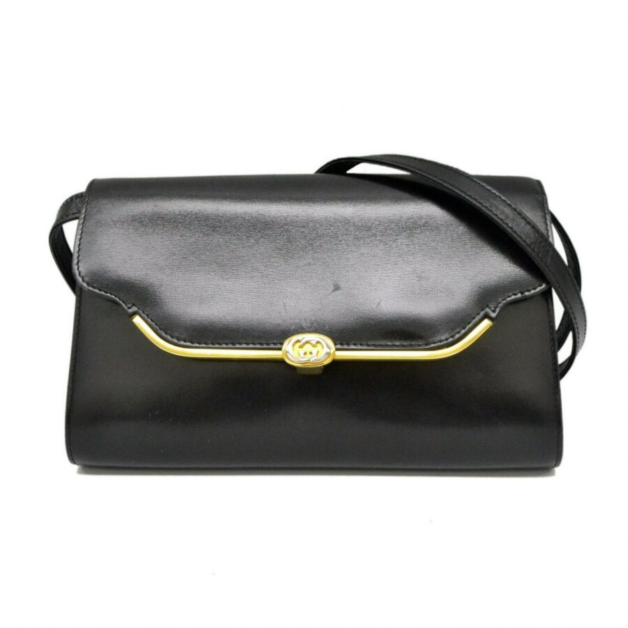 Gucci black leather handbag | Studio Nafay