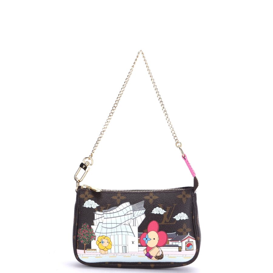LOUIS VUITTON MINI POCHETTE ACCESSORIES ( ) MONOGRAM CANVAS, WITH DUST COVER & BOX Clutch | Studio Nafay