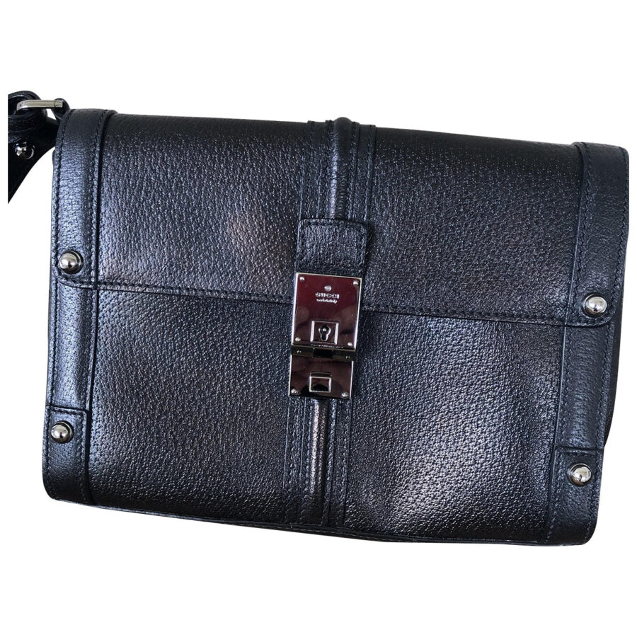 Gucci black leather handbag | Studio Nafay