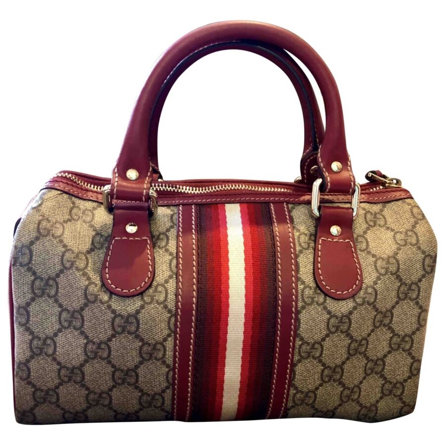 Gucci boston red cloth handbag | Studio Nafay