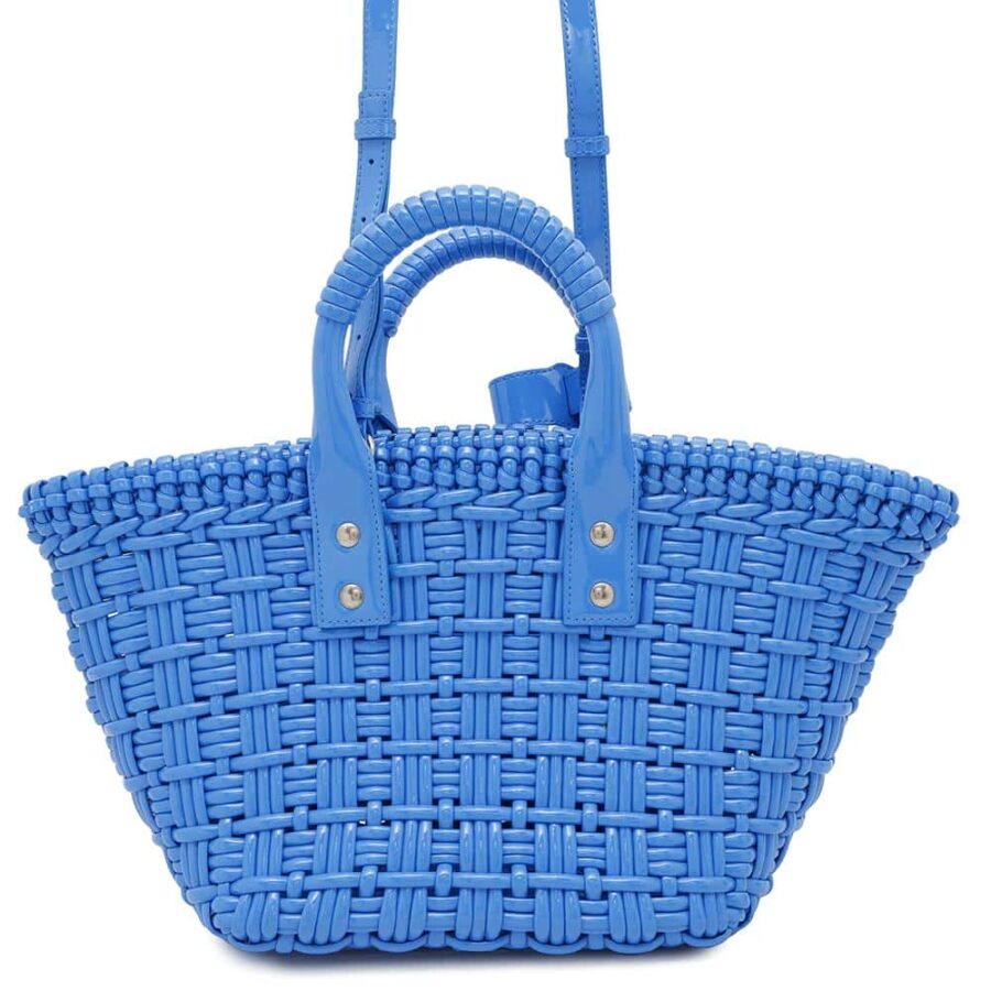 BALENCIAGA Bistro 2WAYBag Blue671342 Patent Leather Size XS | Studio Nafay