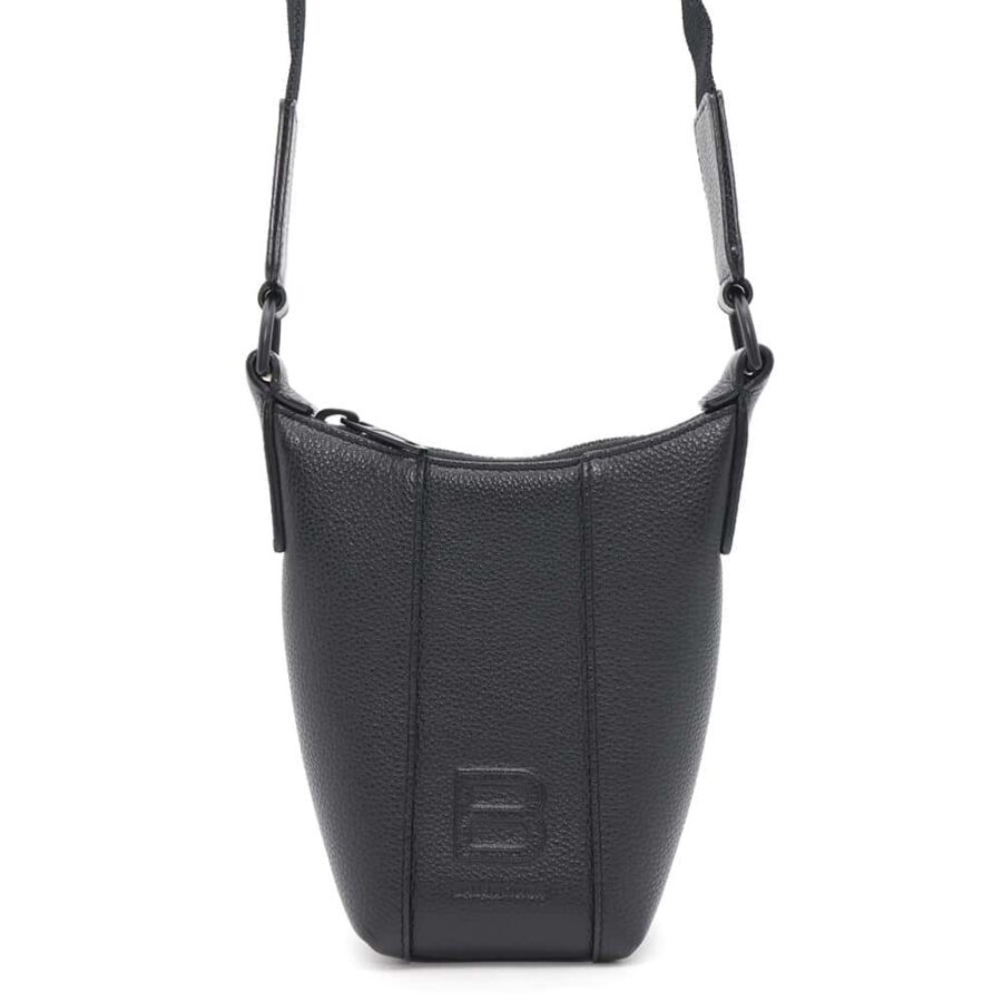 BALENCIAGA Hourglass Shoulder Black644722 Leather | Studio Nafay