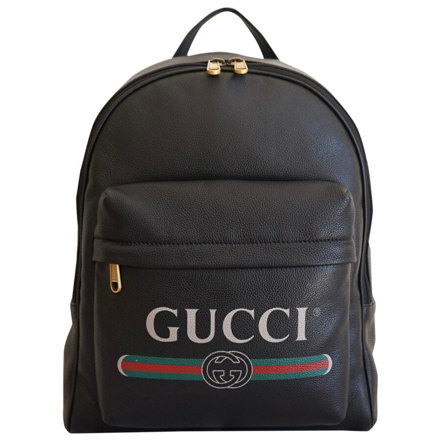 Gucci black leather bag | Studio Nafay