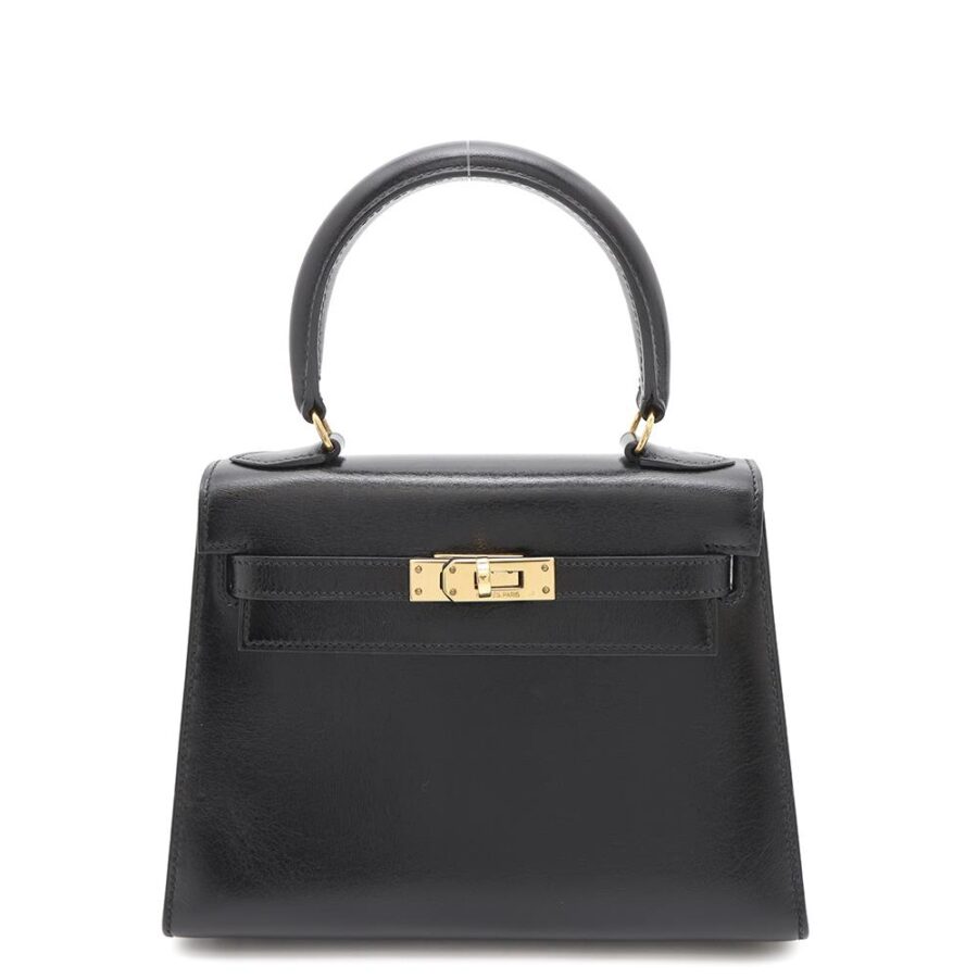 HERMES Mini Kelly Black Box Calf Leather | Studio Nafay